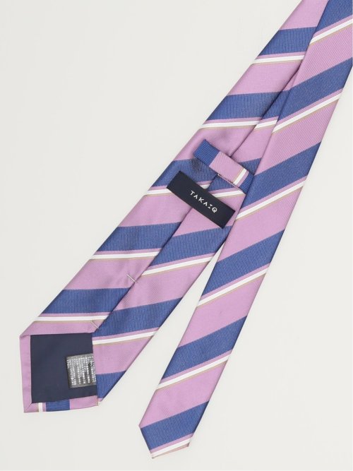 エコウォッシャブル ストライプ柄 レギュラータイ 8.0cm幅