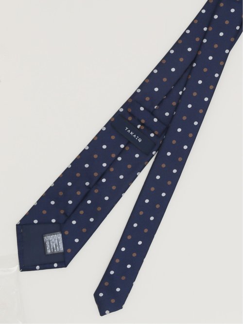 エコウォッシャブル ドット柄 レギュラータイ 8.0cm幅