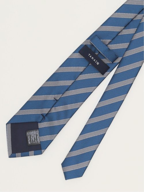 エコウォッシャブル ストライプ柄 レギュラータイ 8.0cm幅