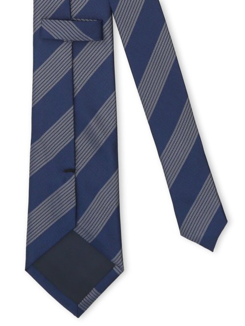 シルク混 ストライプ柄 レギュラータイ 8.0cm幅