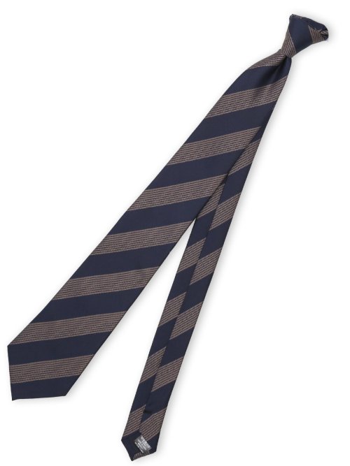 シルク混 ストライプ柄 レギュラータイ 8.0cm幅