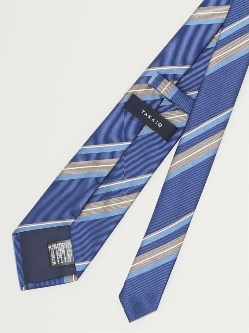 エコウォッシャブル ストライプ柄 レギュラータイ 8.0cm幅