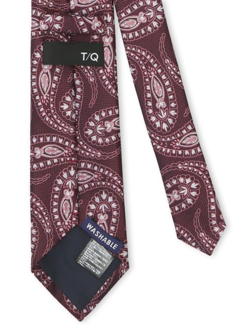 ウォッシャブル ペイズリー柄 レギュラータイ 8.0cm幅