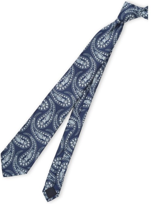 ウォッシャブル ペイズリー柄 レギュラータイ 8.0cm幅