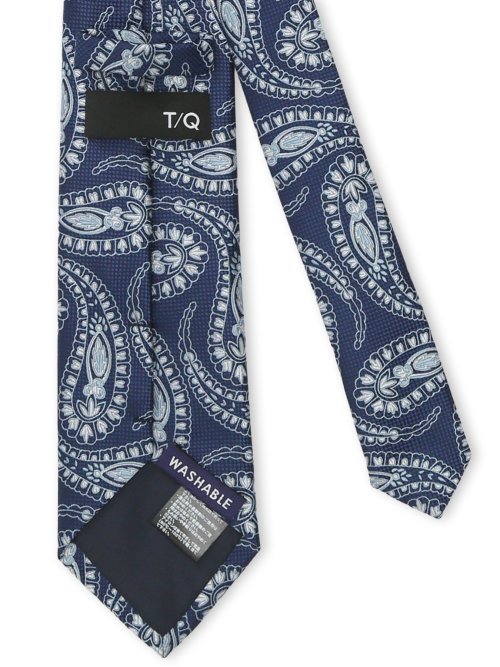 ウォッシャブル ペイズリー柄 レギュラータイ 8.0cm幅