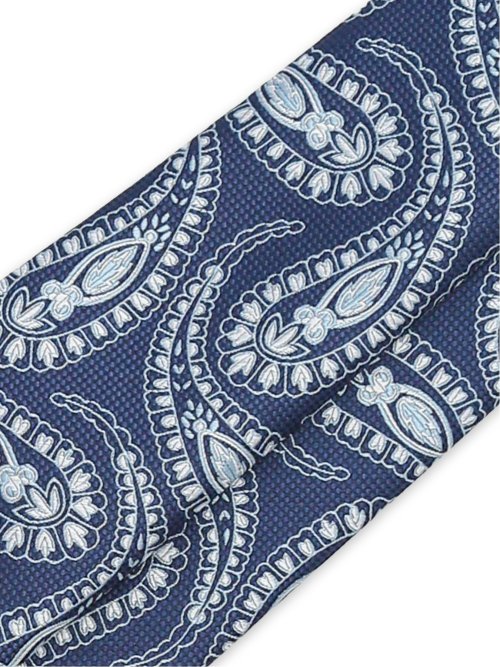 ウォッシャブル ペイズリー柄 レギュラータイ 8.0cm幅