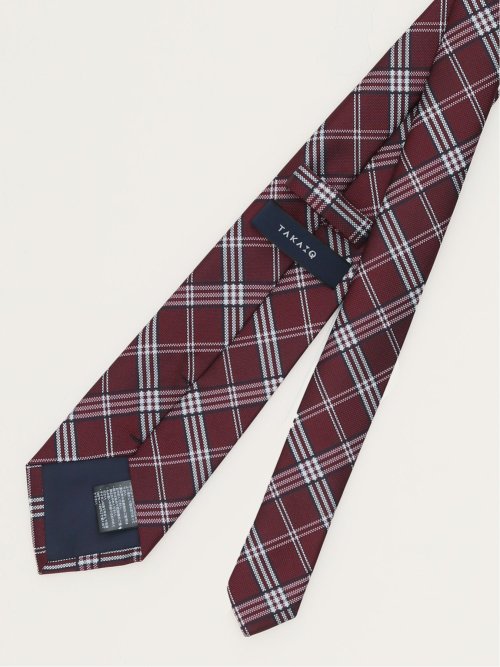 エコウォッシャブル チェック柄 レギュラータイ 8.0cm幅