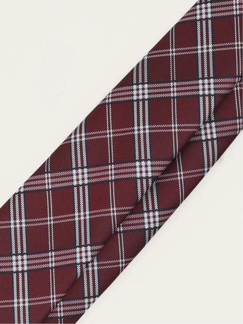 エコウォッシャブル チェック柄 レギュラータイ 8.0cm幅