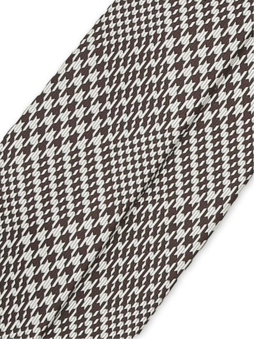 シルク混 チェック柄 レギュラータイ 8.0cm幅