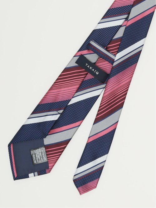 エコウォッシャブル ストライプ柄 レギュラータイ 8.0cm幅