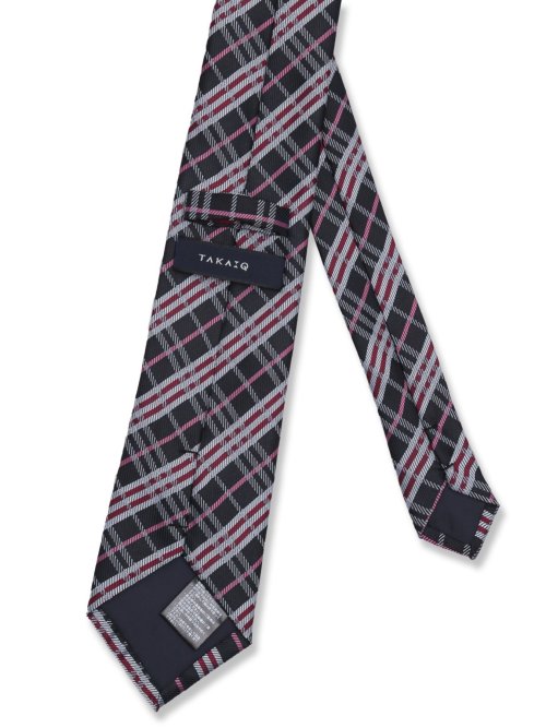 エコペット/ECO PET チェック柄 レギュラータイ 8.0cm幅