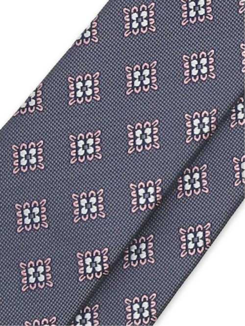 シルク混 小紋柄 レギュラータイ 8.0cm幅