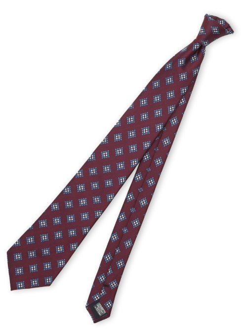 シルク混 小紋柄 レギュラータイ 8.0cm幅