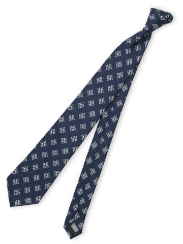シルク混 小紋柄 レギュラータイ 8.0cm幅