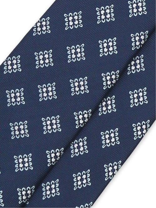 シルク混 小紋柄 レギュラータイ 8.0cm幅