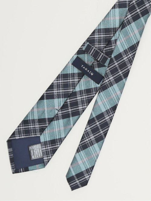 エコウォッシャブル チェック柄 レギュラータイ 8.0cm幅