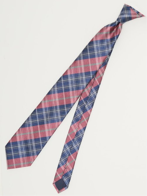 エコウォッシャブル チェック柄 レギュラータイ 8.0cm幅