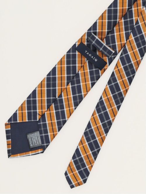 エコウォッシャブル チェック柄 レギュラータイ 8.0cm幅