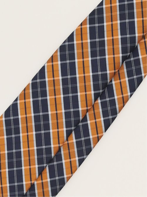 エコウォッシャブル チェック柄 レギュラータイ 8.0cm幅