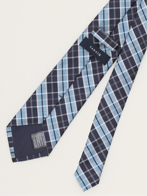 エコウォッシャブル チェック柄 レギュラータイ 8.0cm幅