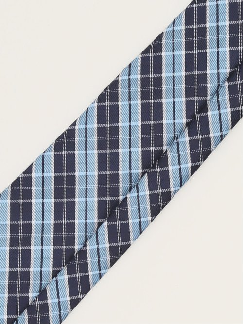 エコウォッシャブル チェック柄 レギュラータイ 8.0cm幅