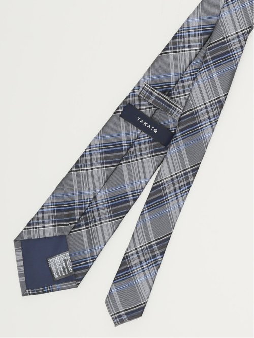 エコウォッシャブル チェック柄 レギュラータイ 8.0cm幅