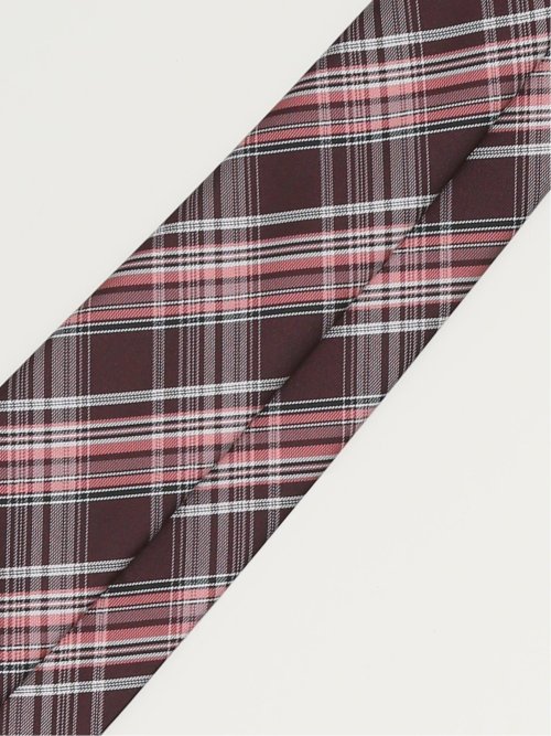 エコウォッシャブル チェック柄 レギュラータイ 8.0cm幅