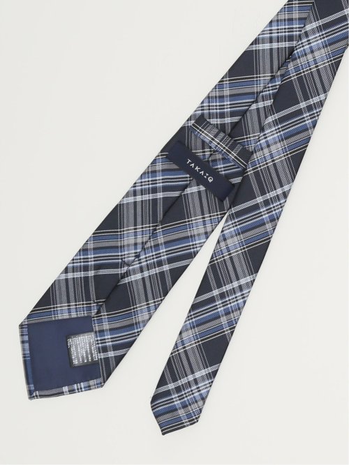 エコウォッシャブル チェック柄 レギュラータイ 8.0cm幅