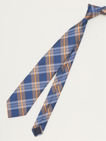 エコウォッシャブル チェック柄 レギュラータイ 8.0cm幅