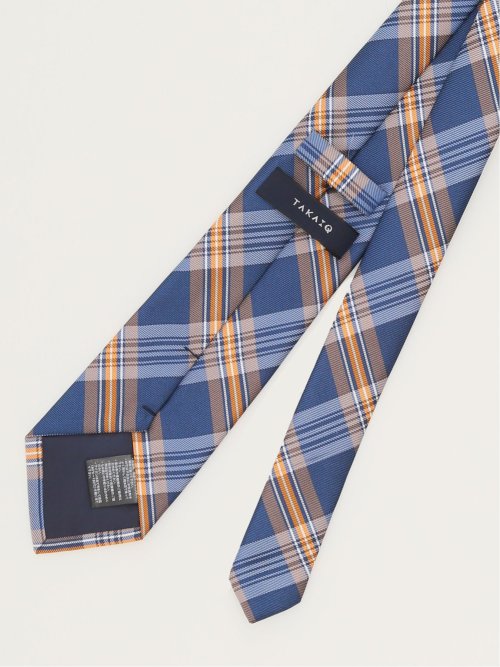 エコウォッシャブル チェック柄 レギュラータイ 8.0cm幅