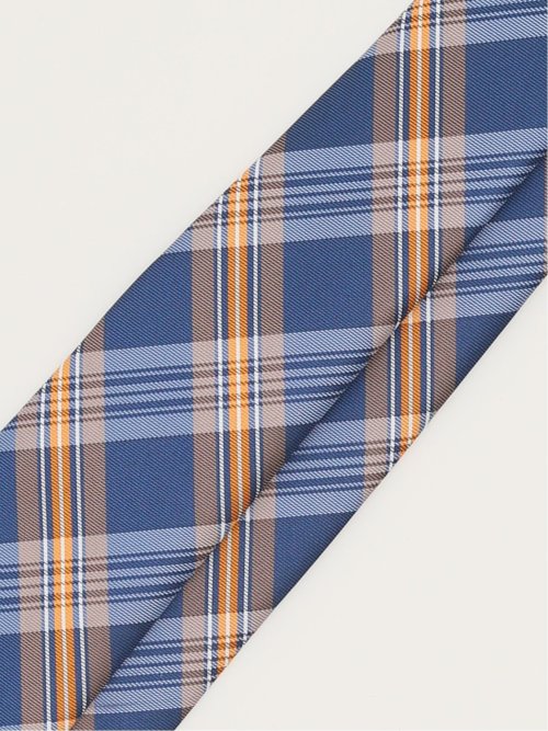 エコウォッシャブル チェック柄 レギュラータイ 8.0cm幅