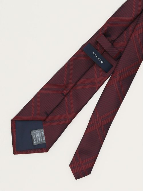 エコウォッシャブル チェック柄 レギュラータイ 8.0cm幅