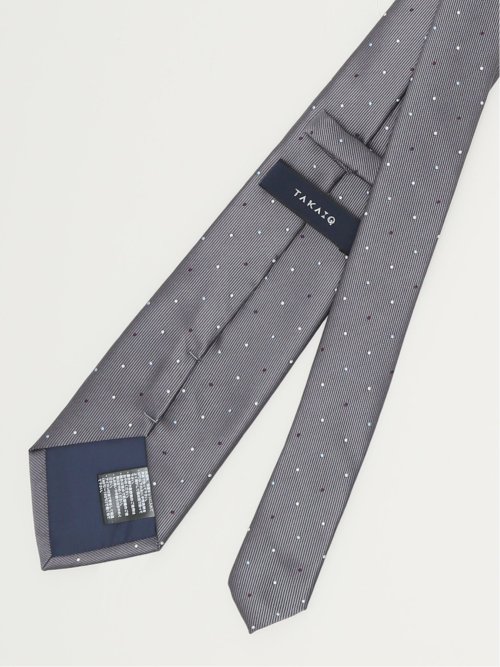 エコウォッシャブル ドット柄 レギュラータイ 8.0cm幅