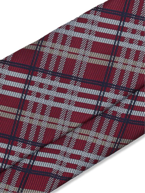 エコペット/ECO PET チェック柄 レギュラータイ 8.0cm幅