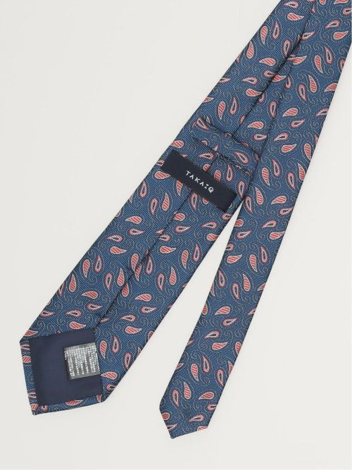 エコウォッシャブル ペイズリー柄 レギュラータイ 8.0cm幅