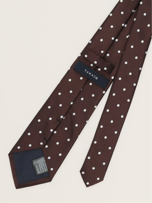 エコウォッシャブル ドット柄 レギュラータイ 8.0cm幅