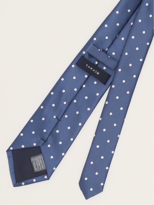 エコウォッシャブル ドット柄 レギュラータイ 8.0cm幅