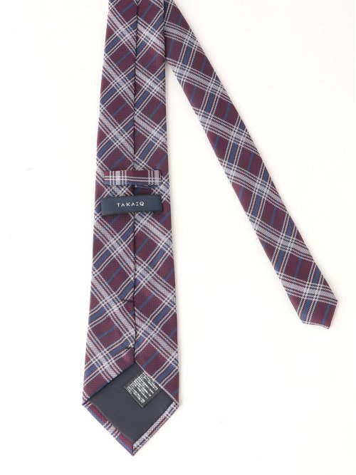 エコペット/ECO PET チェック柄 レギュラータイ 8.0cm幅