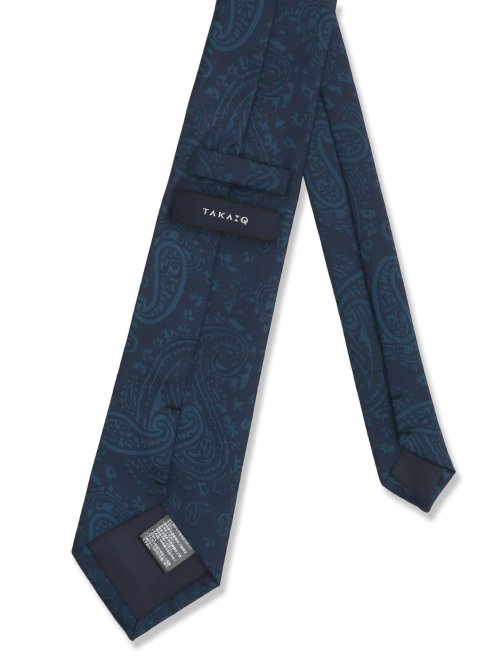 エコペット/ECO PET ペイズリー柄 レギュラータイ 8.0cm幅