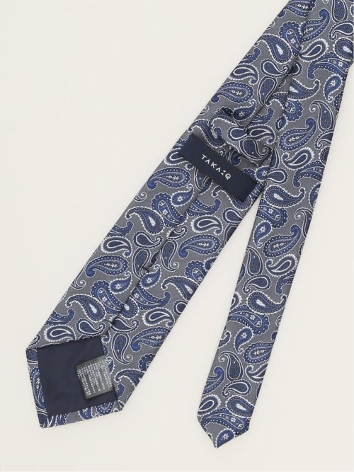 エコウォッシャブル ペイズリー柄 レギュラータイ 8.0cm幅