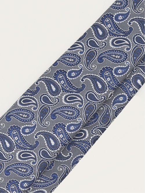 エコウォッシャブル ペイズリー柄 レギュラータイ 8.0cm幅