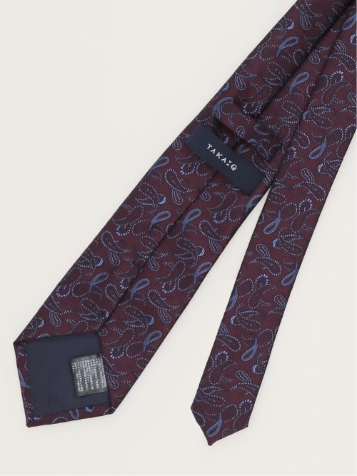 エコウォッシャブル ペイズリー柄 レギュラータイ 8.0cm幅