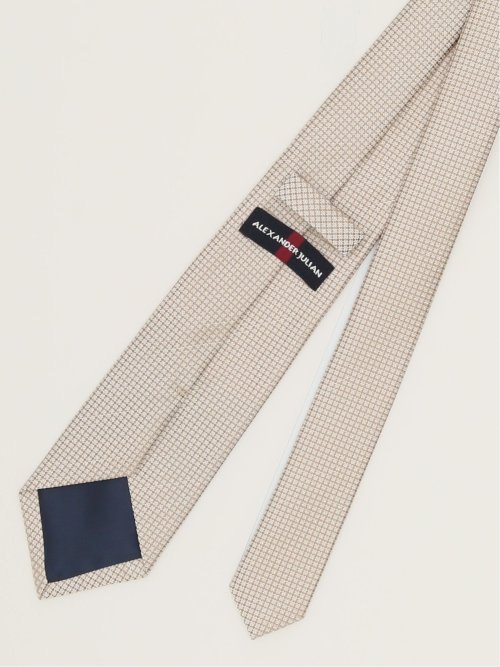 リネン混 ソリッド レギュラータイ 8.0cm幅