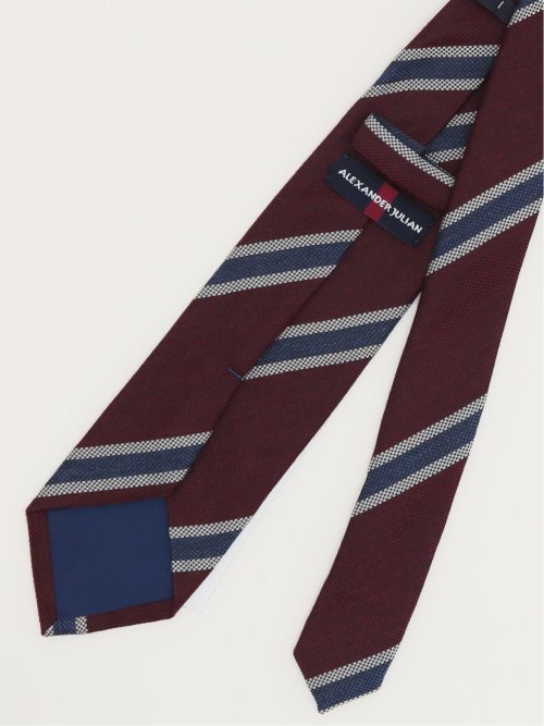 国産ウールライク ストライプ柄 レギュラータイ 8.0cm幅