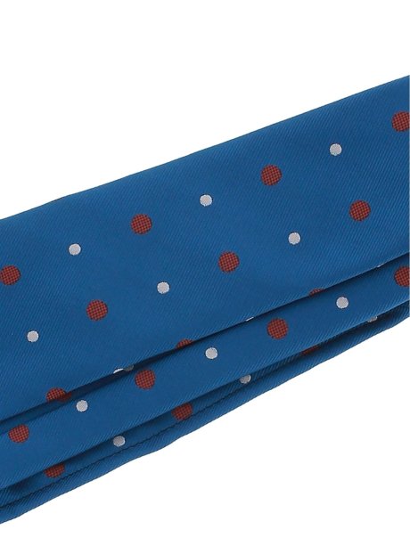 エコペット Eco Pet ドット柄 レギュラータイ 8 0cm幅 Other 70青 ネクタイ Taka Q Online Shop タカキューオンラインショップ 公式通販