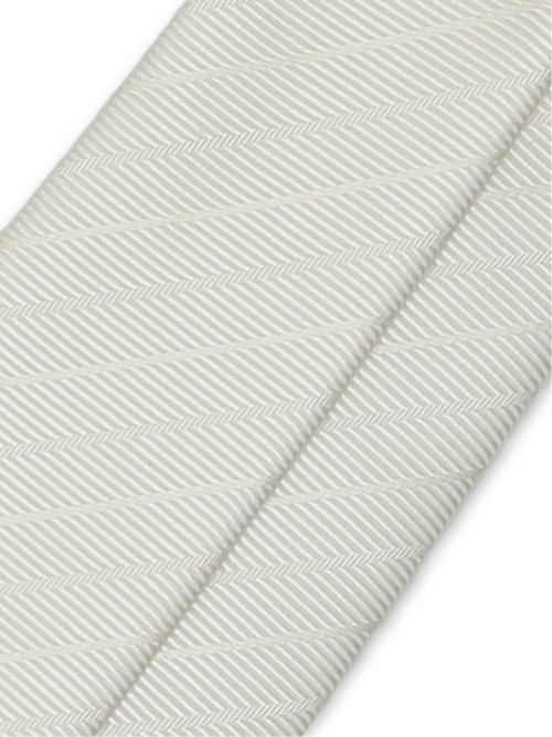 シルク フォーマルネクタイ 8.0cm幅 白ストライプ