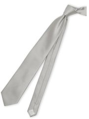 シルク フォーマルネクタイ 8.0cm幅 シルバー繻子