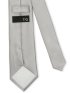 シルク フォーマルネクタイ 8.0cm幅 シルバー繻子