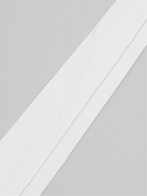 シルク フォーマルネクタイ 8.0cm幅 白グレンチェック