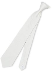 シルク フォーマルネクタイ 8.0cm幅 白グレンチェック